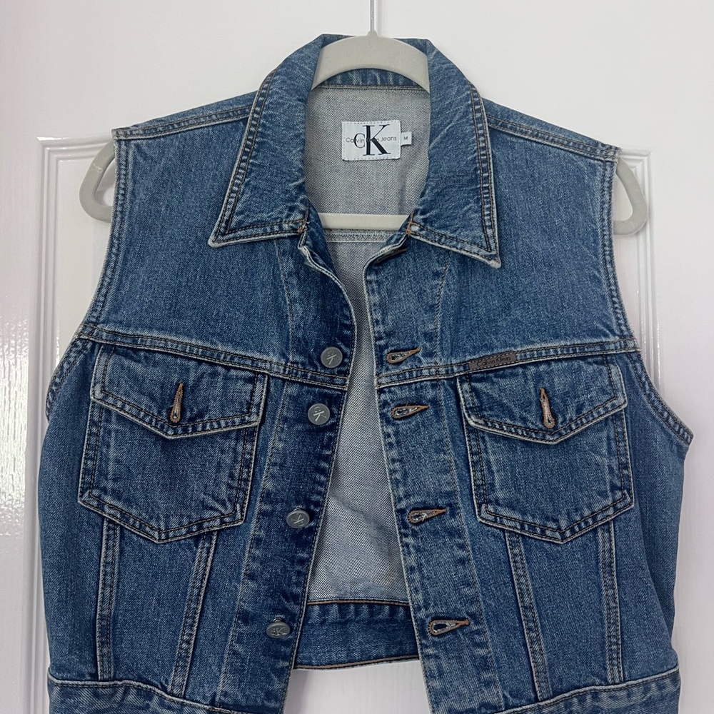 Calvin Klein Blue Denim Jacket with CK Logo